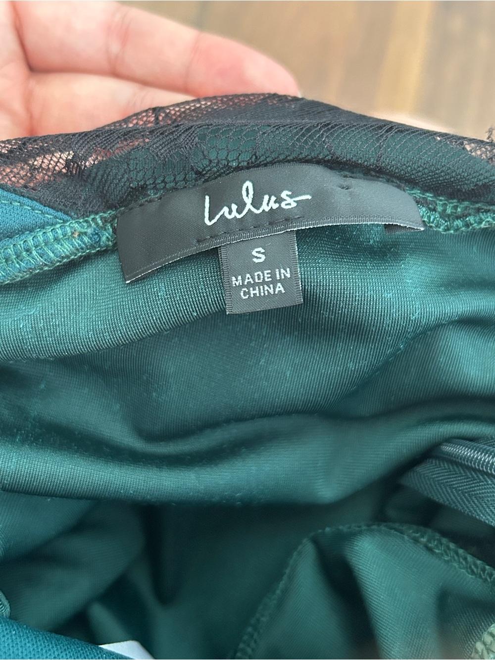 Lulu's One-Shoulder Emerald Velvet Cocktail Dress - Picture 5 of 8